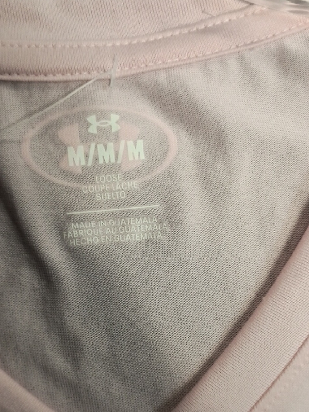 Under Armour Light Pink V-Neck Performance Tee - Picture 2 of 3